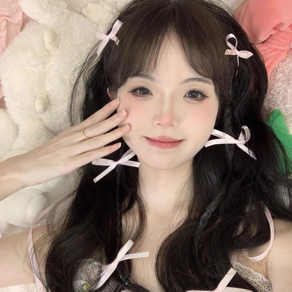 Kẹp TóC HìNh Nơ MàU Đen Dễ Thương Cho Nữ