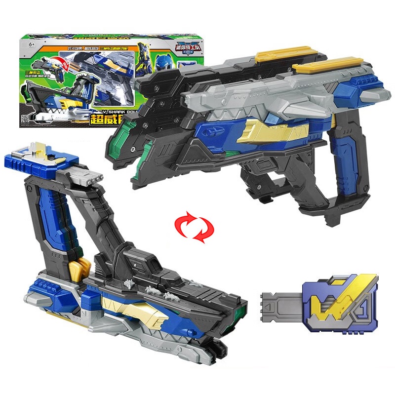 Mini force v Ranger Đồ Chơi Robot Biến Hình Có Đèn Và Nhạc