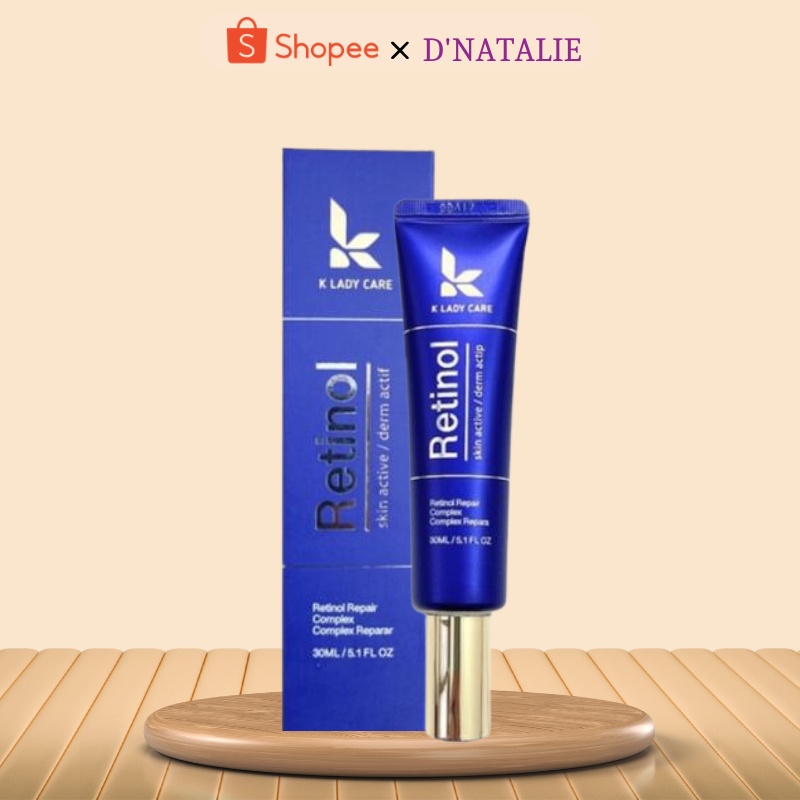 Kem Dưỡng Da Hàn Quốc Retinol 0.5% Dưỡng Trắng, Giúp Da Căng Mịn, Ngăn Ngừa Mụn, Giảm Thâm Đen 30ml