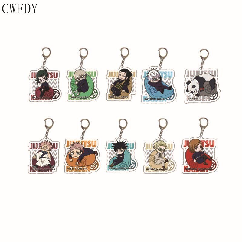 Móc khóa Anime Jujutsu Kaisen Acrylic Keychain Cosplay Yuji Itadori Gojo Satoru Fushiguro Megumi Kaw
