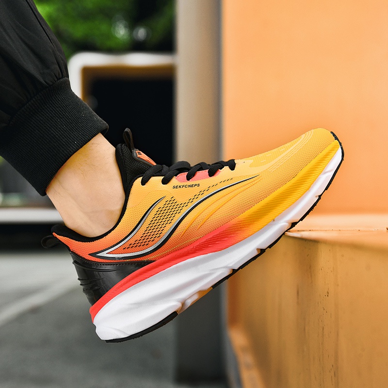 Giày đôi Giày chạy marathon đường dài Giày thể thao giảm xóc nam và nữ Size 36-45