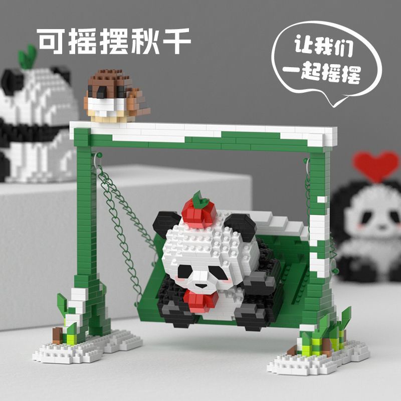 Đồ Chơi Xếp Hình lego Gấu Trúc mini Dễ Thương