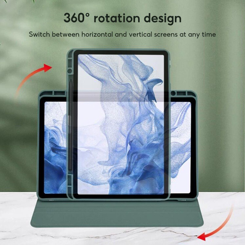 Bao Da Máy Tính Bảng Xoay 360 Độ Bằng acrylic Cho samsung galaxy tab s9 plus 12.4 2023 s7 fe a8 10.5 s6 lite 10.4 s7 s8 11