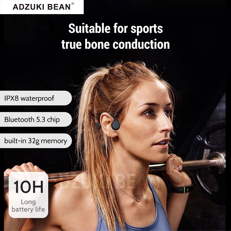 Tai Nghe Cảm Ứng Xương Bơi ipx8 Tích Hợp Mic 32gb mp3 Chuyên Dụng Cho Điện Thoại Thông Minh