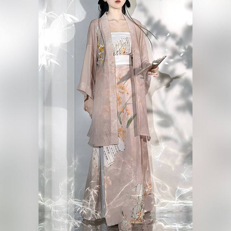 Đầm hanfu Hai Dây Dáng Dài Phong Cách Trung Hoa Cổ Tích  Chính Hãng Cho Nữ#23916