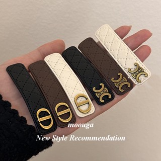 Moouga / Kẹp Tóc Mái bb Cao Cấp In Chữ Đơn Giản Cá Tính Phong Cách Mới