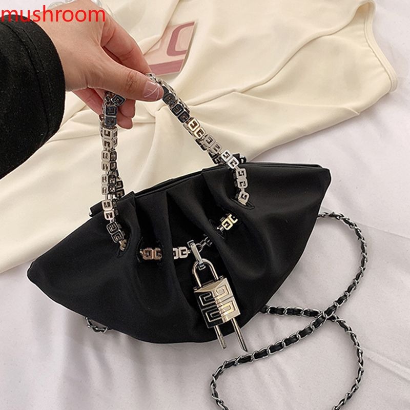 Niche Túi Xách nylon Đeo Chéo Xếp Ly Phong Cách Thời Trang Xuân Hè 2023 Mới Chất Lượng Cao