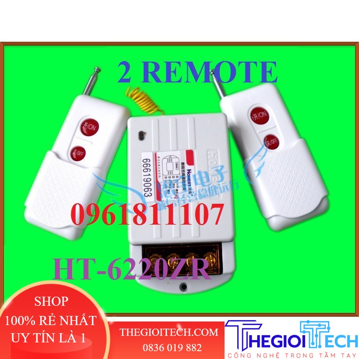 Điều khiển từ xa 2 remote honest 6220 1KM, bật tắt máy bơm từ xa, tắt mở máy bơm từ xa - BỘ 1 REMOTE