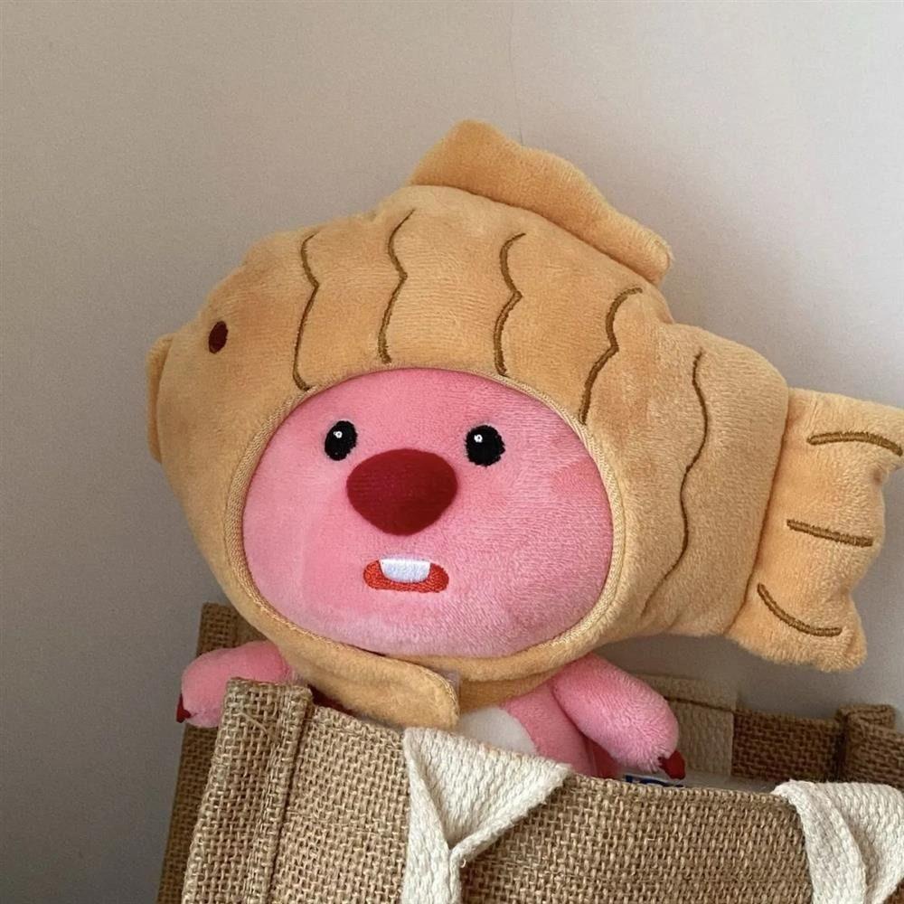 Giovanni Móc Chìa Khóa Nhồi Bông Nhỏ Nhắn Hoạt Hình taiyaki beaver loopy Dễ Thương Dành Cho Trẻ Em