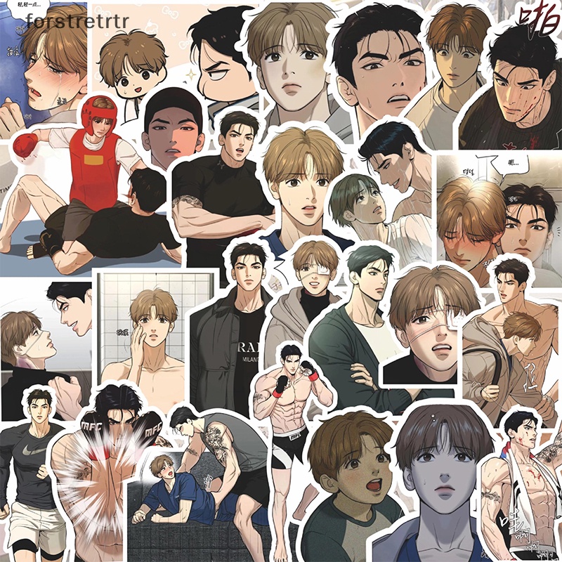 Forstretr Bộ 66 sticker manwha jinx Dán Trang Trí laptop Dễ Thương