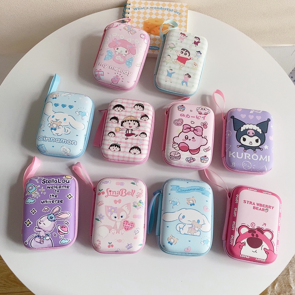 Hoạt Hình Túi Đựng Điện Thoại / Cáp Sạc / Ổ Cứng Không Dây / Tai Nghe bluetooth Bằng eva Có Khóa Kéo Cho airpods | BigBuy360 - bigbuy360.vn