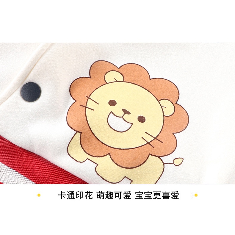 Áo Khoác Bóng Chày Tay Dài 70-150cm Bằng Lông Cừu Dày Dặn Giữ Ấm Thời Trang Thu Đông Cho Bé