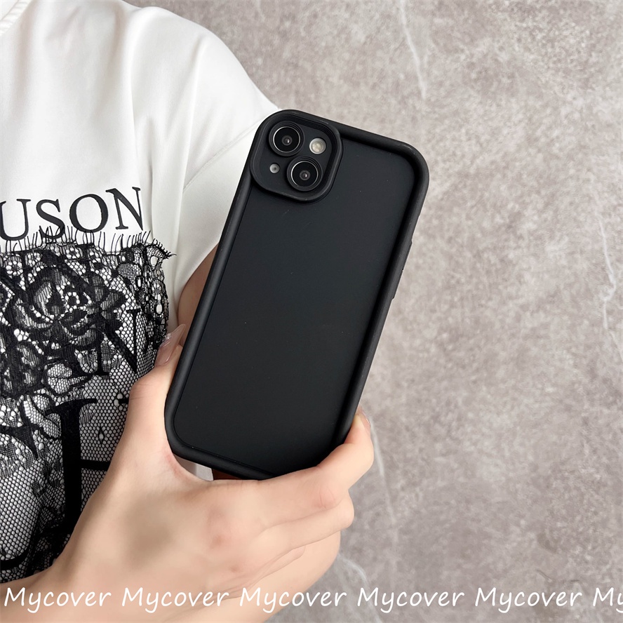 Ôp Điện Thoại Silicon Dẻo Màu Trơn Họa Tiết Đôi Mắt Thiên Thần Cho iphone 11 12 13 14 15pro max x xr xs 8 7 6 plus se 2020 Ốp