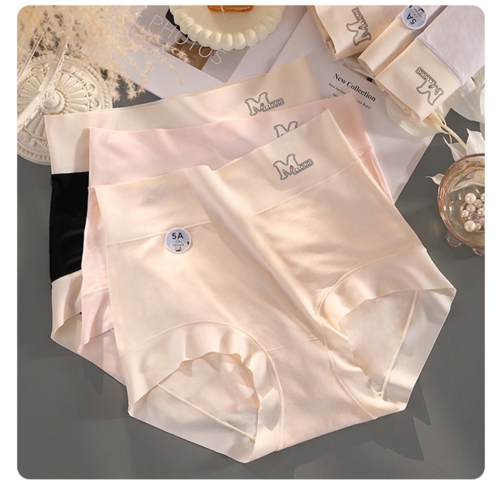 Aofeiqike Quần Lót cotton Lưng Cao Không Đường May Cho Nữ