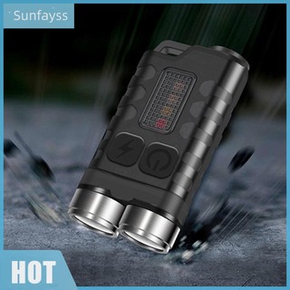 Đèn pin mini edc 900lm sạc usb type-c dạng móc khóa tiện lợi dành cho cắm trại