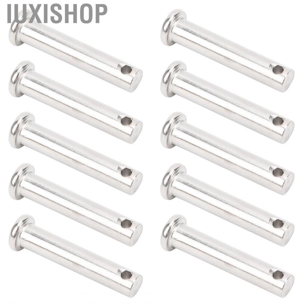 Iuxishop Round Clevis Pins Flat Head Polished Surface for Linear Moving Parts