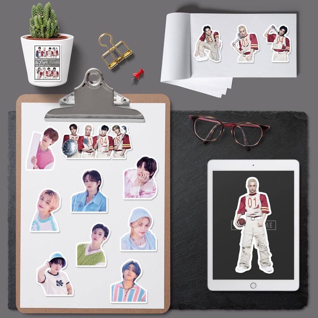 Set 93 Sticker Dán Trang Trí album Sổ Tay Hình Nhóm Nhạc kpop straykids