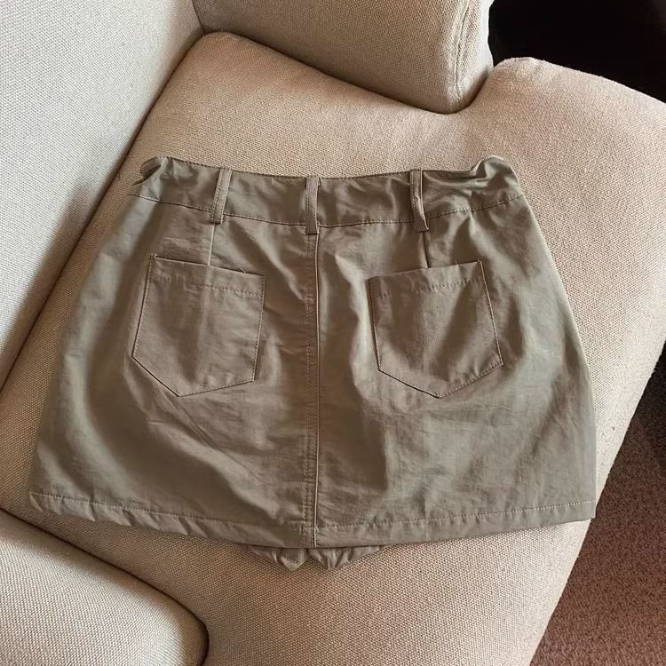 Chân Váy Chữ a Lưng Cao Phong Cách retro Thời Trang Cho Nữ