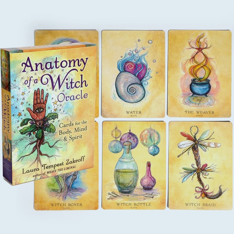 11*6.5cm Anatomy of A Witch Oracle Stunning 48-card Oracle