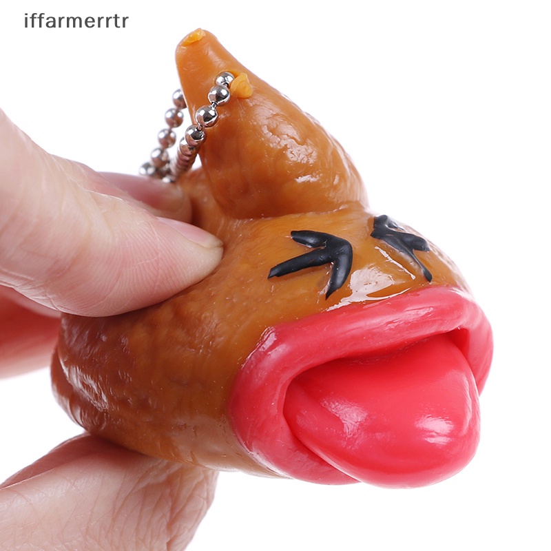 Móc Khóa Gắn Búp Bê Emoji Vui Nhộn Giảm Căng Thẳng