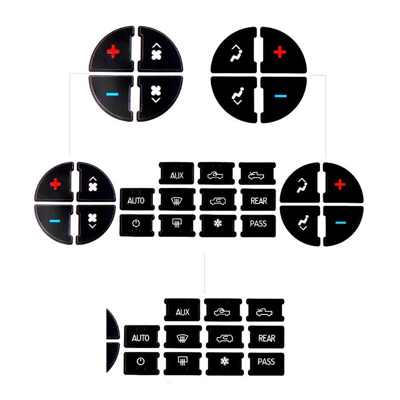 Ac Bộ Miếng Dán Nút Bấm Thay Thế Cho chevrolet gmc tahoe
