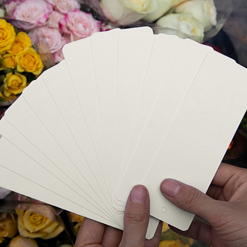 Bộ 12 Thẻ Đánh Dấu Sách Hình Chữ Nhật Màu Trơn Kèm Tua Rua diy