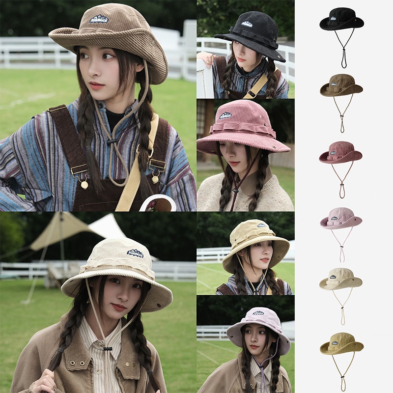 Mũ bucket Nhung Dày Thời Trang Thu Đông Xinh Xắn Cho Nữ