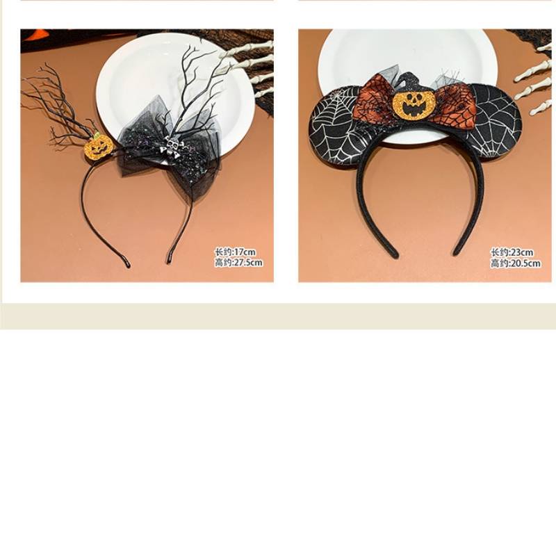 Cài Tóc Hình Nhánh Cây Nhện Đen Vui Nhộn Cho Lễ halloween sq3