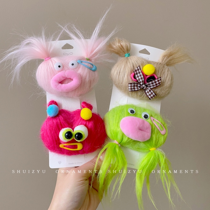 Kẹp Tóc Mái Bằng Lông Thỏ Siêu Dễ Thương Vui Nhộn