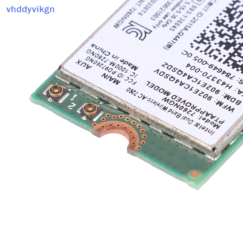 1 Thẻ Mạng wifi Không Dây vhdd 1200mbps 4.0 ngff ac Băng Tần Kép 2.4g 5g Cho laptop intel 7260 7260ngw vn