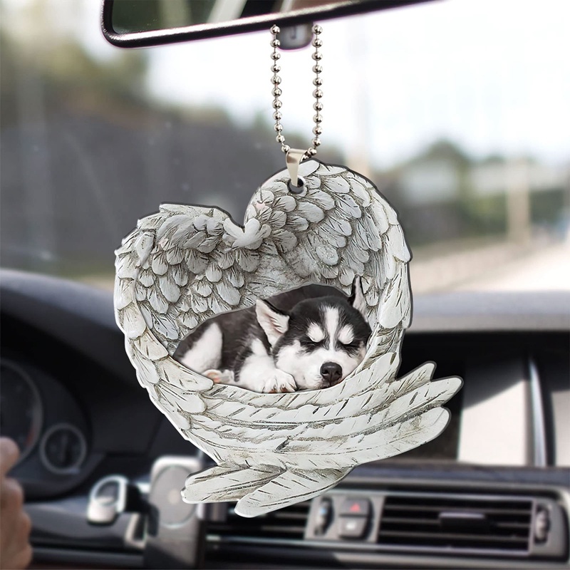 Supers Mặt Dây Chuyền Bằng acrylic In Họa Tiết Đôi Cánh Thiên Thần Tình Bạn / Ngày Lễ Tình Nhân