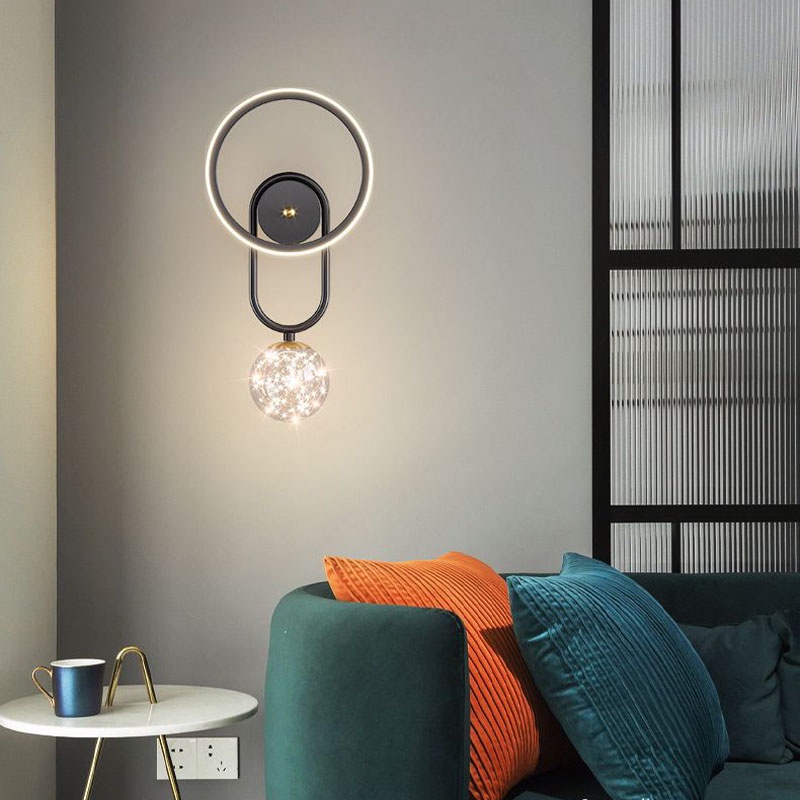 IKEE Đèn led Gắn Tường Trang Trí Phòng Khách / Phòng Ngủ Phong Cách Bắc Âu