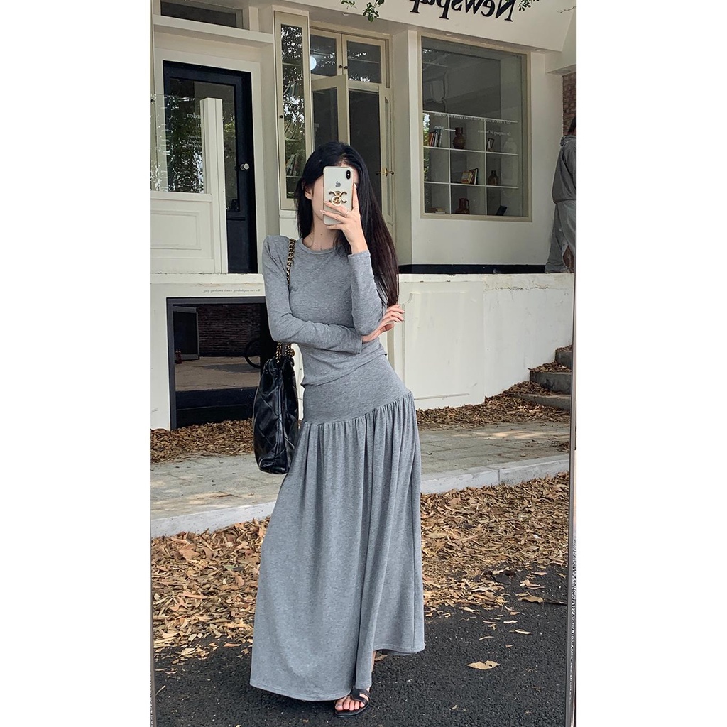 Áo Thun Tay Dài Phong Cách Âu Mỹ Thời Trang Mùa Thu 2023 Mới