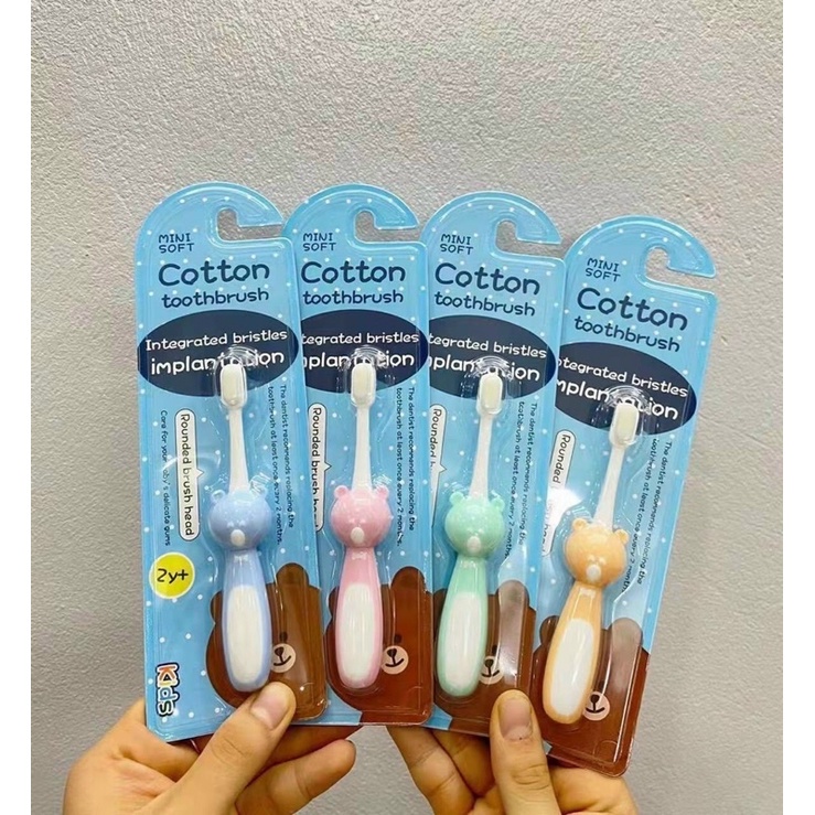 Bàn chải đánh răng Cotton trẻ em siêu mềm