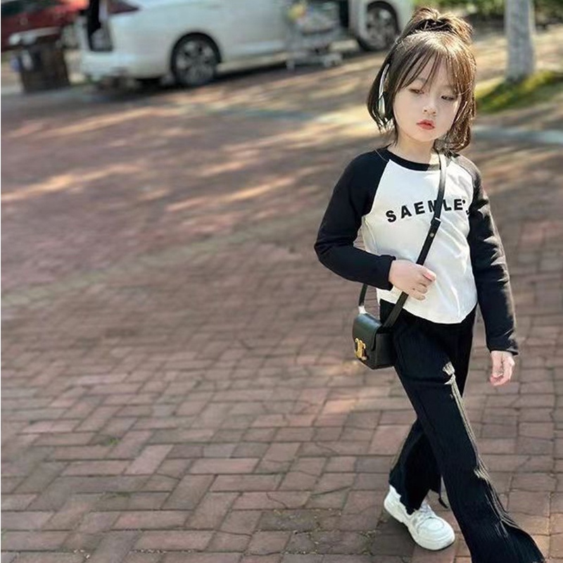 IQ Angel  Áo Thun Dài Tay Thời Trang Mùa Thu Dành Cho Bé Gái