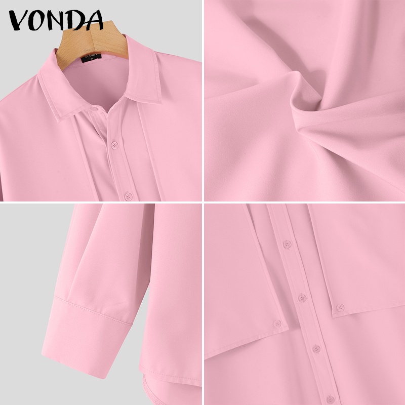 Áo Sơ Mi Tay Dài Cổ Bẻ Màu Trơn Phong Cách Hàn Quốc Cho Nữ