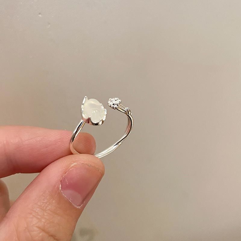 Nhẫn Hình Ngôi Sao / Ngọc Trai Đính Đá Thời Trang Cho Nữ