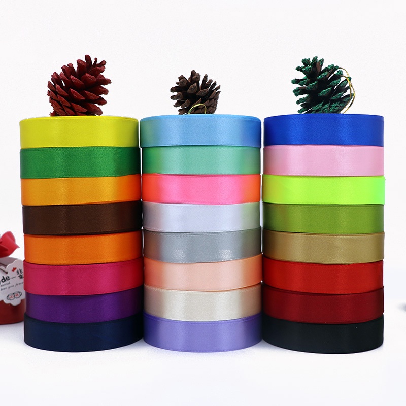 Cuộn Ruy Băng Lụa Trơn Bản Rộng 2cm