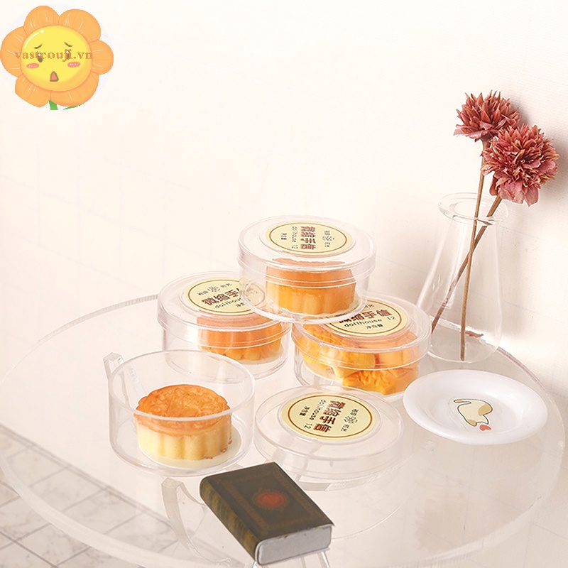 Vastji 1 Bộ Mô Hình Bánh Trung Thu Tỉ Lệ 1: 12 Trang Trí Nhà Búp Bê vn