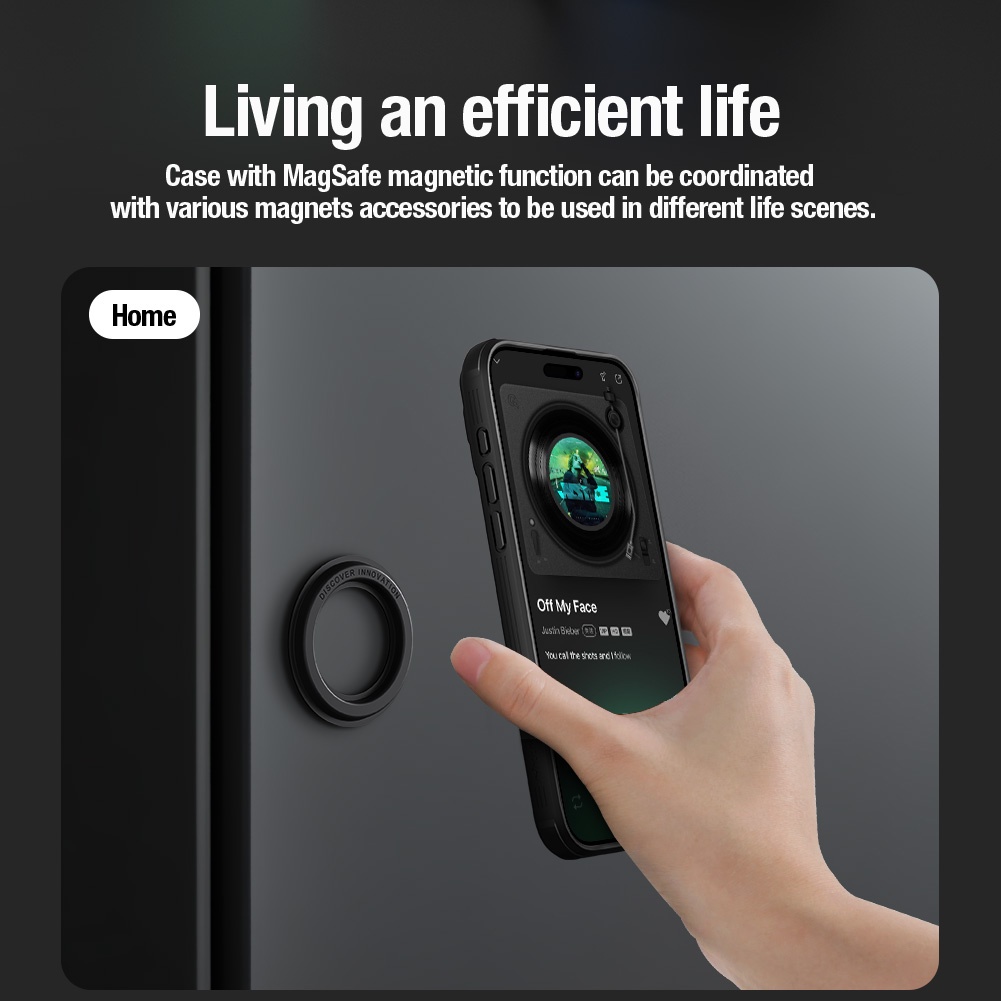 NILLKIN Ốp Điện Thoại pc Cứng + tpu Chống Sốc Có Thanh Trượt Bảo Vệ camera Cho iphone 15 plus
