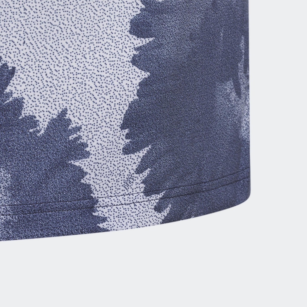 Adidas Đánh gôn Áo Polo Lưới In Hoa Trẻ em Màu xanh da trời HR5296