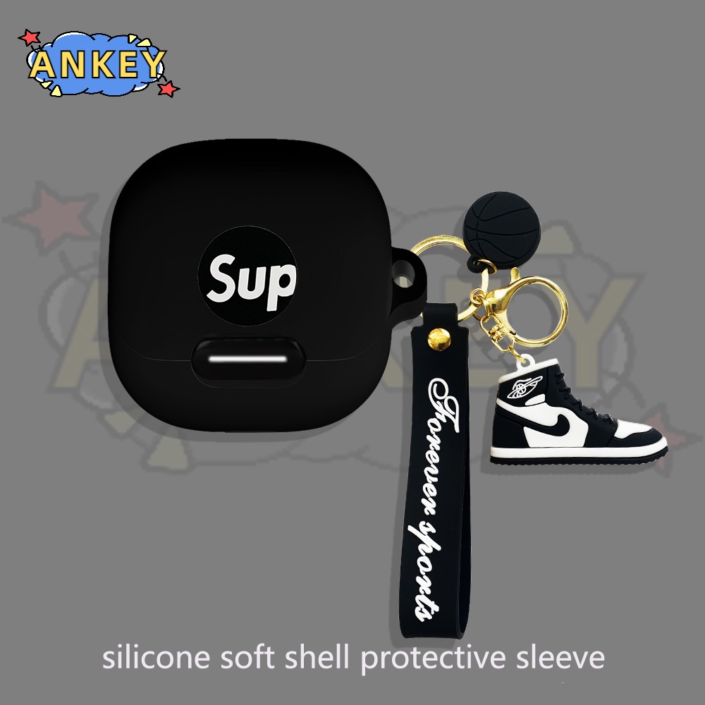 Case For Anker Soundcore Liberty 4 NC VR P10 Earphone Silicone Case Cute Shoe Earbuds Waterproof Shockproof Soft Protective Headphone Cover Headset Skin with Hook