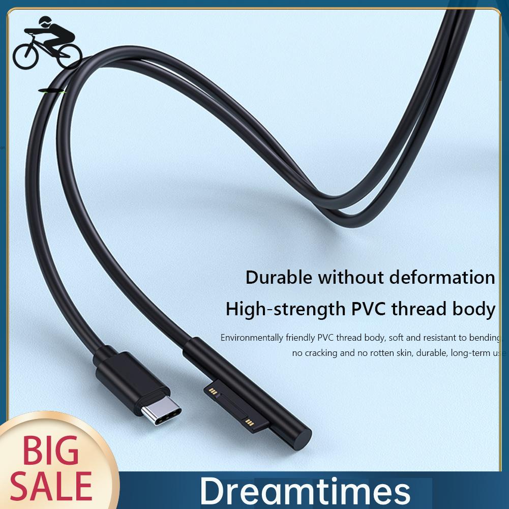 Dây Cáp Sạc Nhanh usb c pd Cho microsoft surface pro 7 6 5 4 1.vn