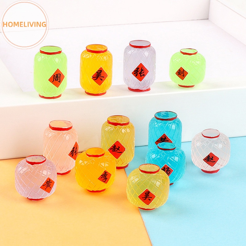 Đèn Lồng mini 3d Bằng Nhựa resin Dạ Quang Dễ Thương Để Bàn Trang Trí