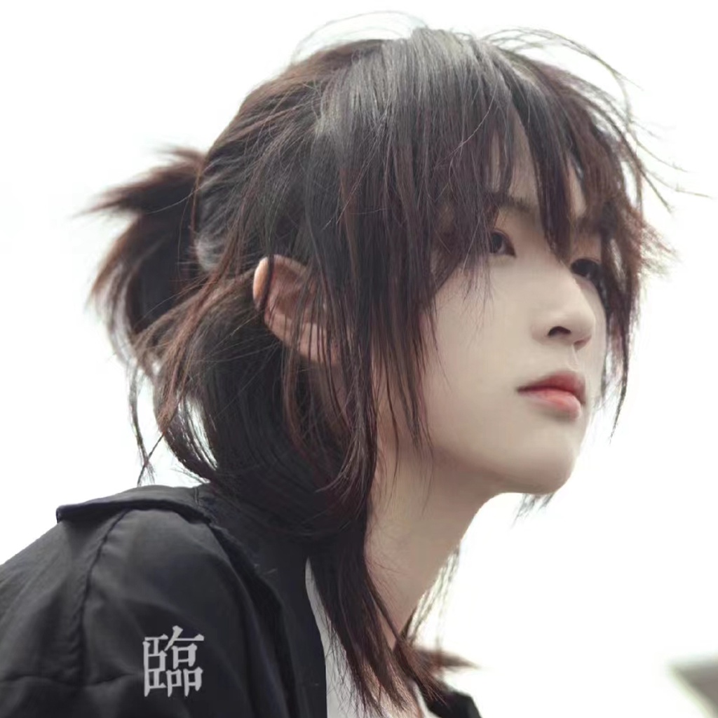 Tóc Giả samurai Nửa Đầu Sói Tự Nhiên Có Thể Xiên Toàn Bộ Bang Phong Cách Nhật Bản Cá Tính Cho Nam