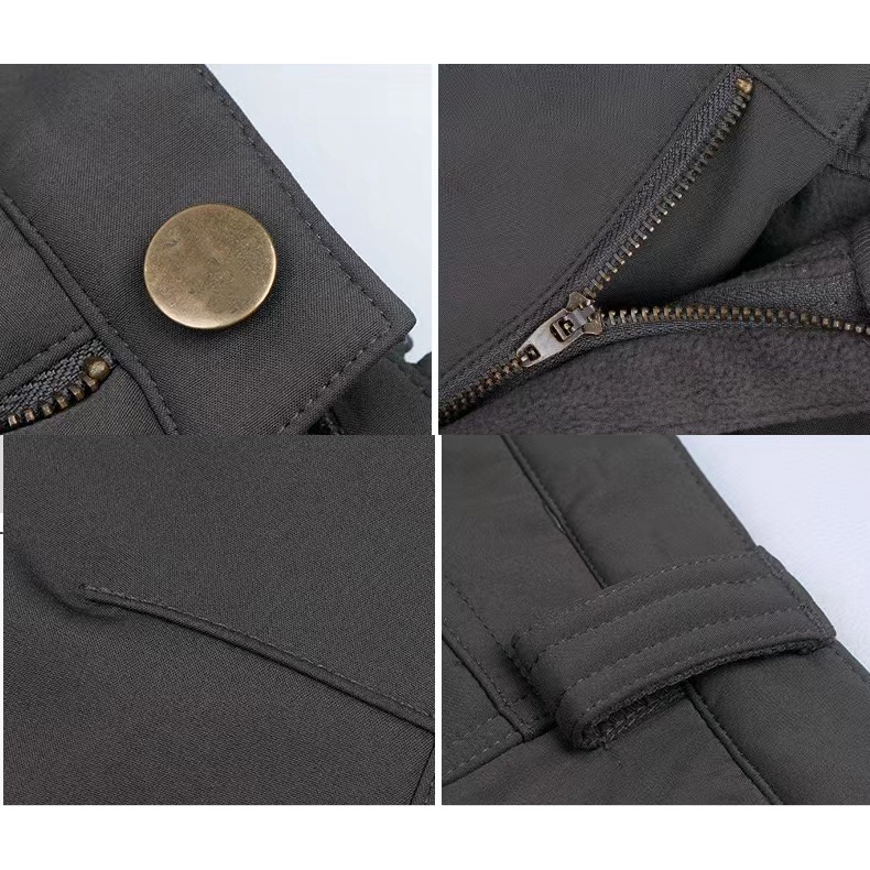 Mềm Áo Khoác Gió Có Mũ Trùm Phối Túi Chống Thấm Nước Hình Cá Mập Phong Cách Quân Đội Cho Nam