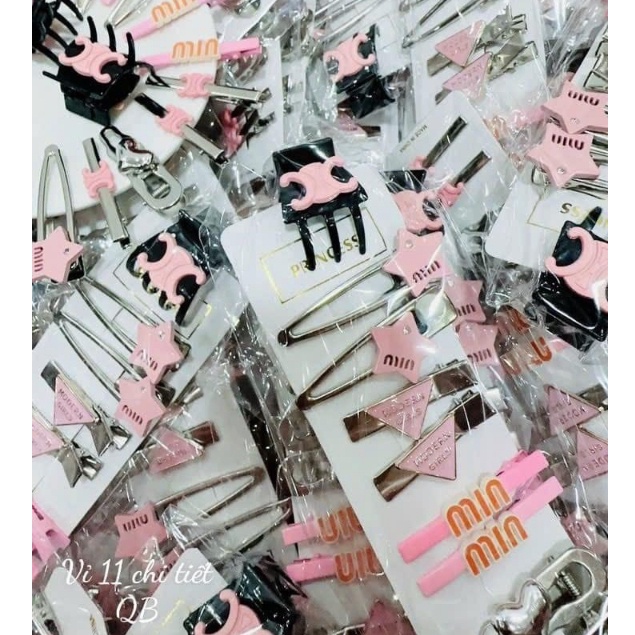Set kẹp 11 món kẹp tóc cute hot 2023