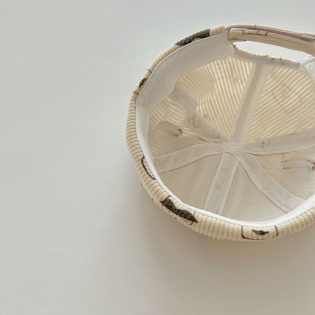 Mũ Trùm Đầu Vải Nhung In Hoạt Hình Dễ Thương Phong Cách Hàn Quốc Cho Bé