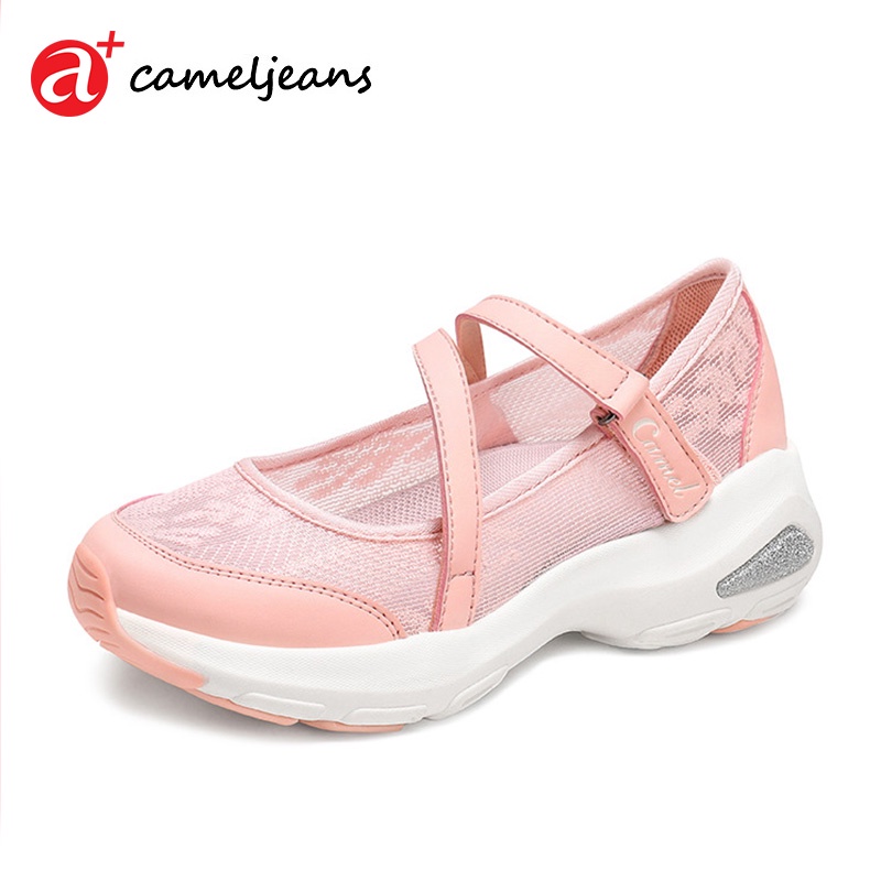 Cameljeans Giày Thể Thao Phối Lưới Thoáng Khí Thời Trang