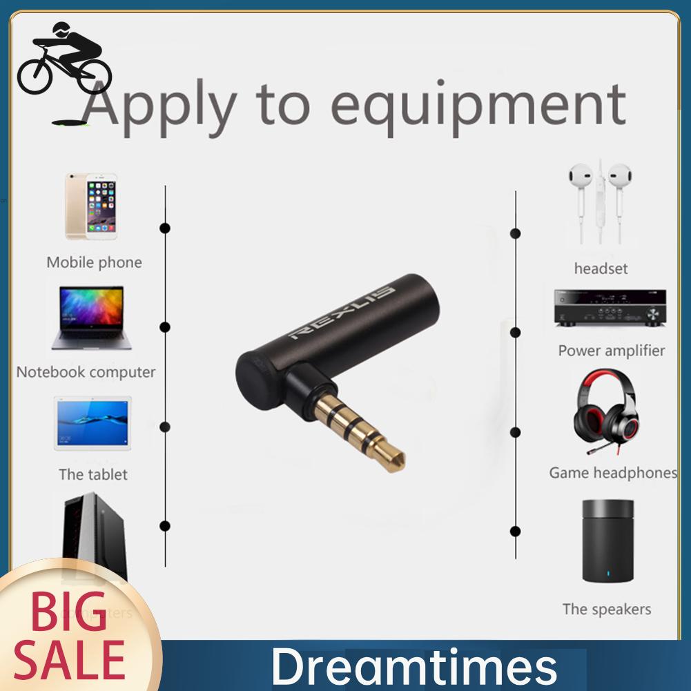 Đầu Nối Chuyển Đổi Âm Thanh 3.5mm male Sang female 1.vn 90 Độ